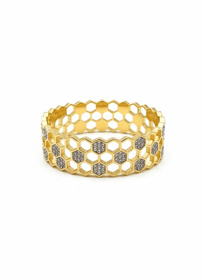 Honeycomb Crystal Bangle - ZIORF