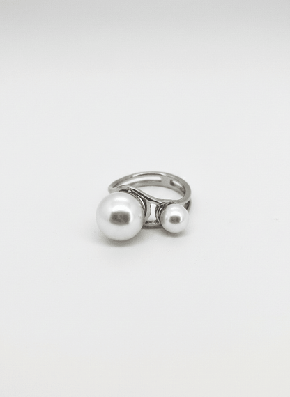 Luna Duo Pearl Ring - ZIORF