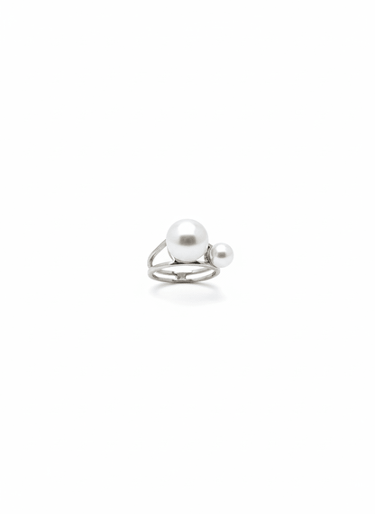 Luna Duo Pearl Ring - ZIORF