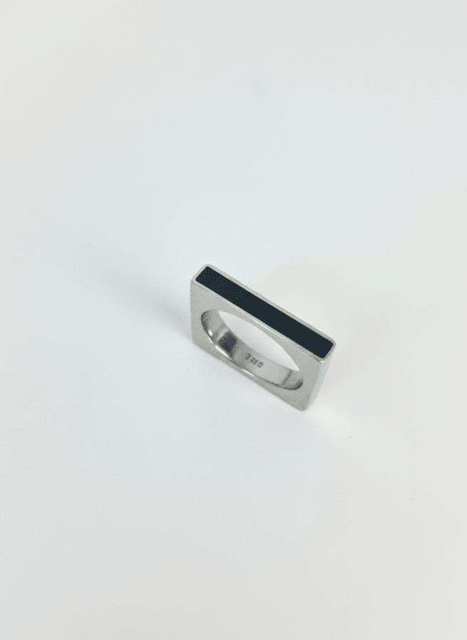 Midnight Bar Statement Ring - ZIORF
