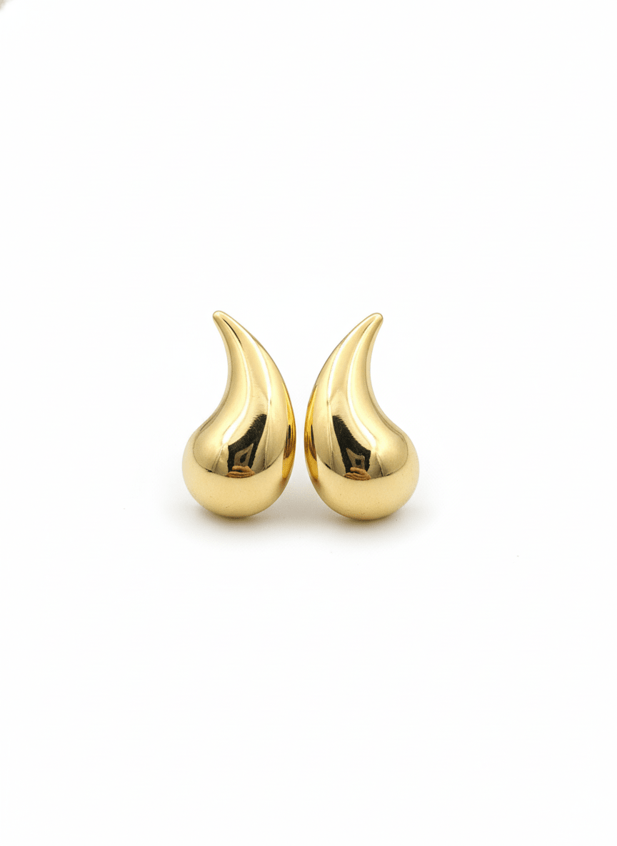 Molten Drop Statement Earrings - ZIORF