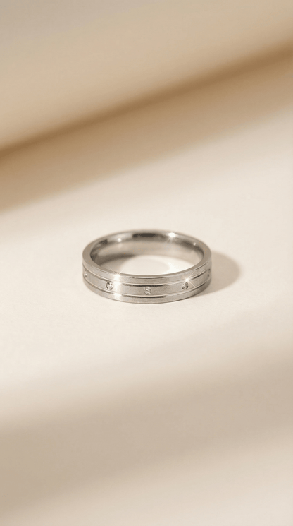 Silver Duo Crystal Band - ZIORF