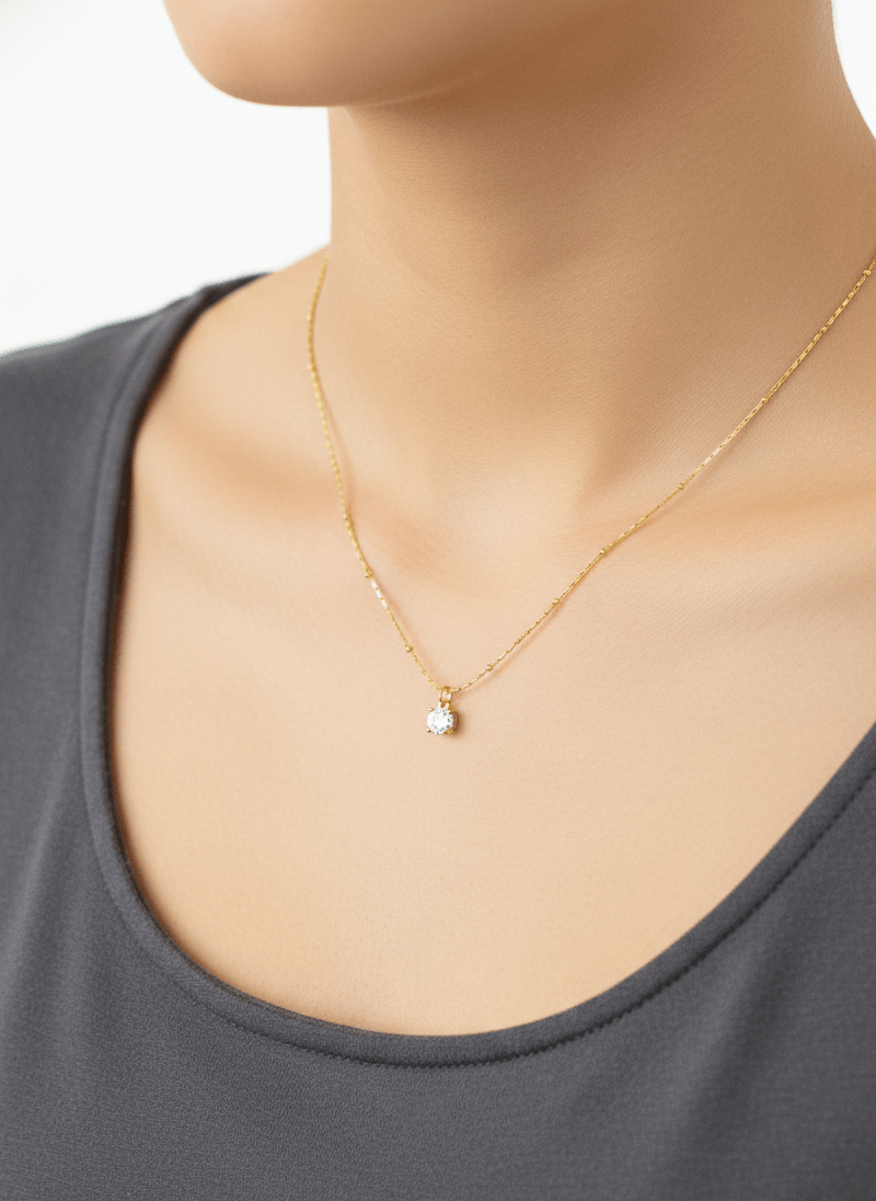 Solo Spark Pendant Necklace - ZIORF