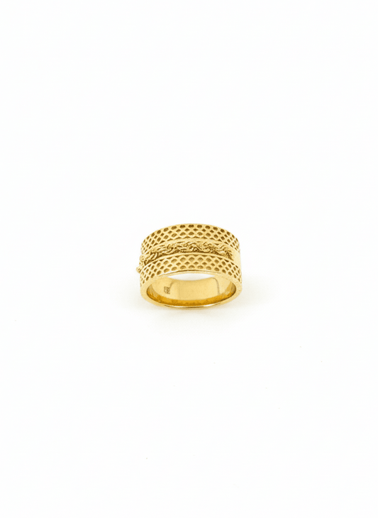 Textured Band Ring - ZIORF