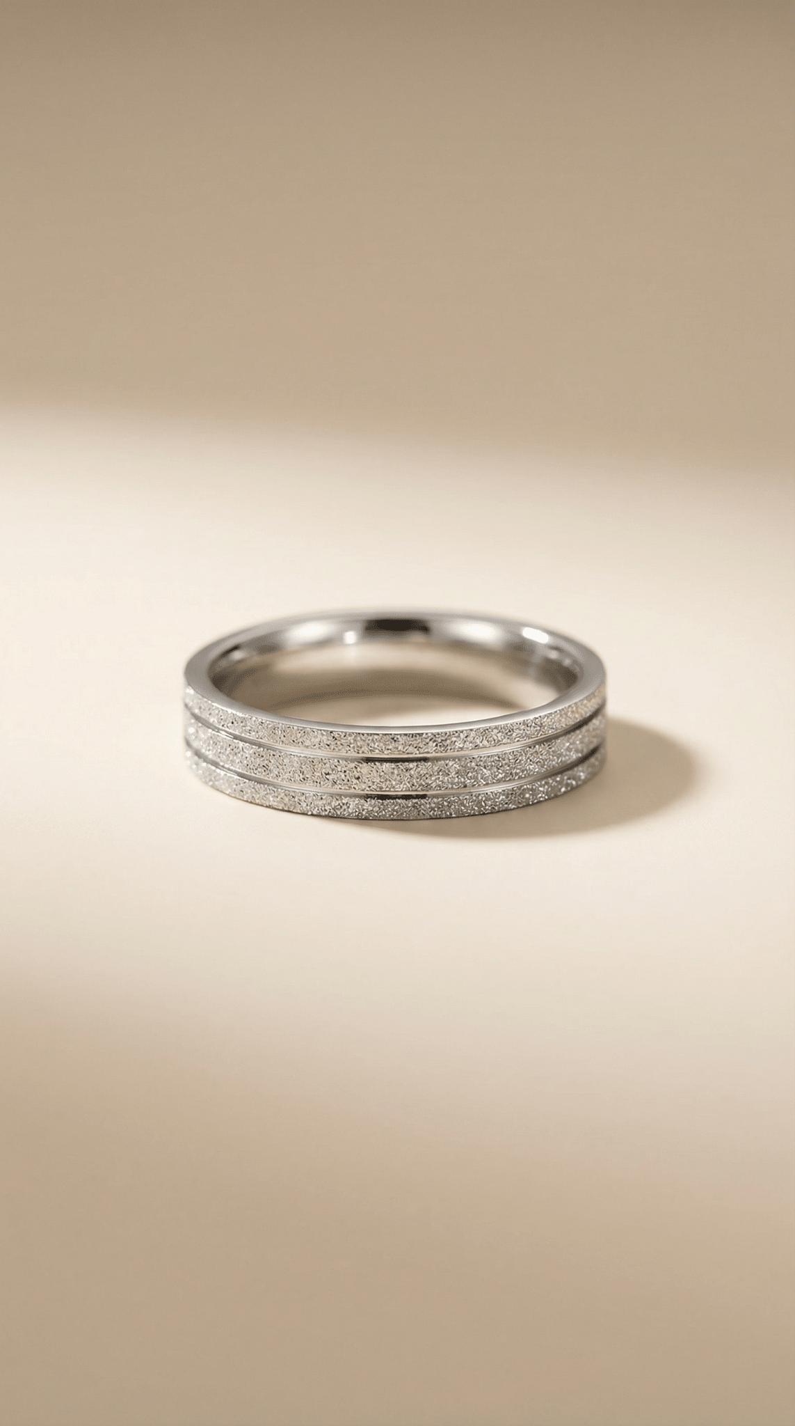 Triple Pavé Band Ring – Silver - ZIORF